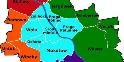 Kart rayonlarının Varşavanın 